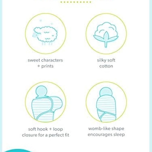 New Simple Joys by Carter's Unisex Babies' Cotton Swaddle Blankets, set of 2 - Picture 2 of 4